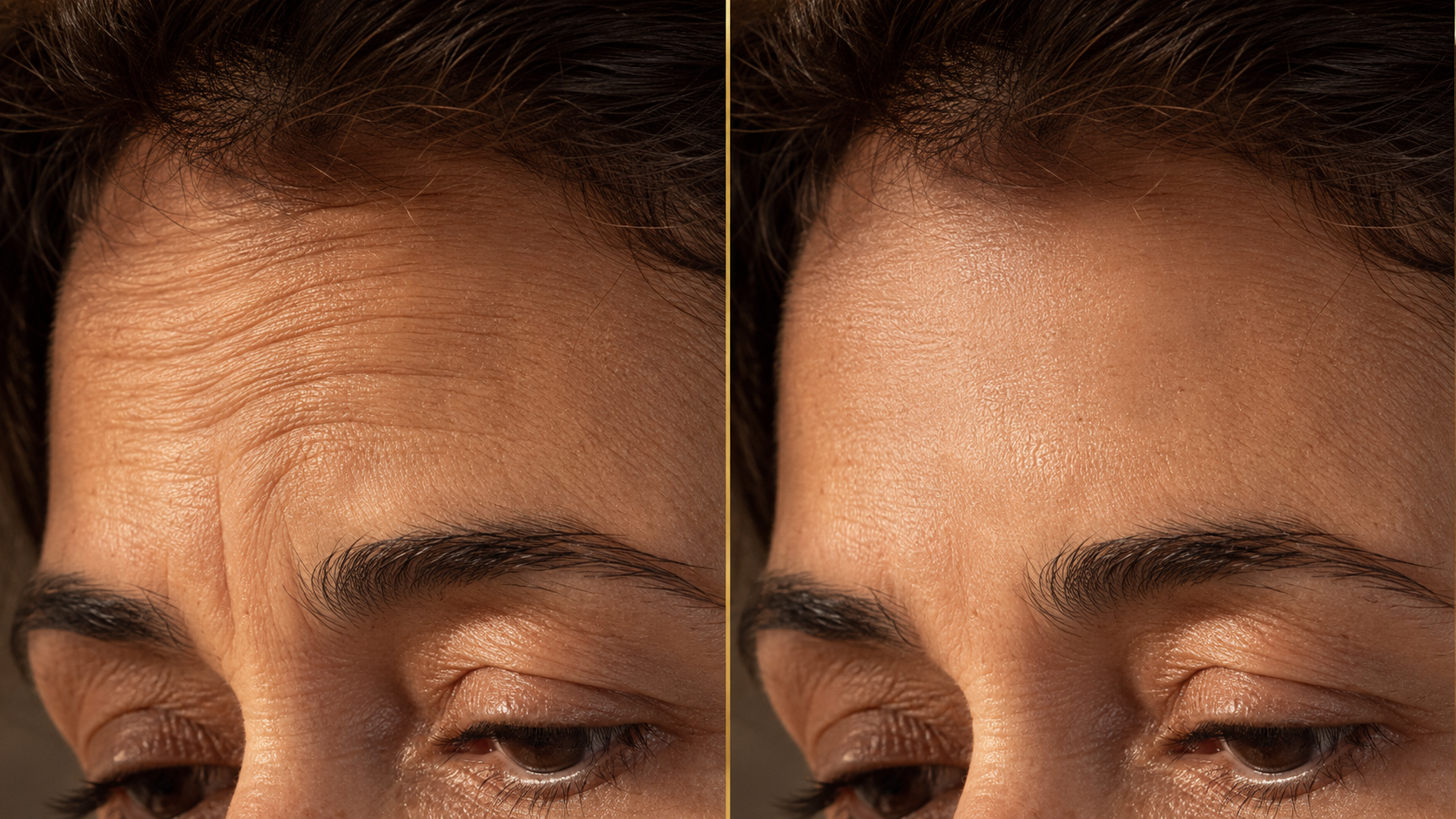 Comparativo antes e depois do uso do Facial Up